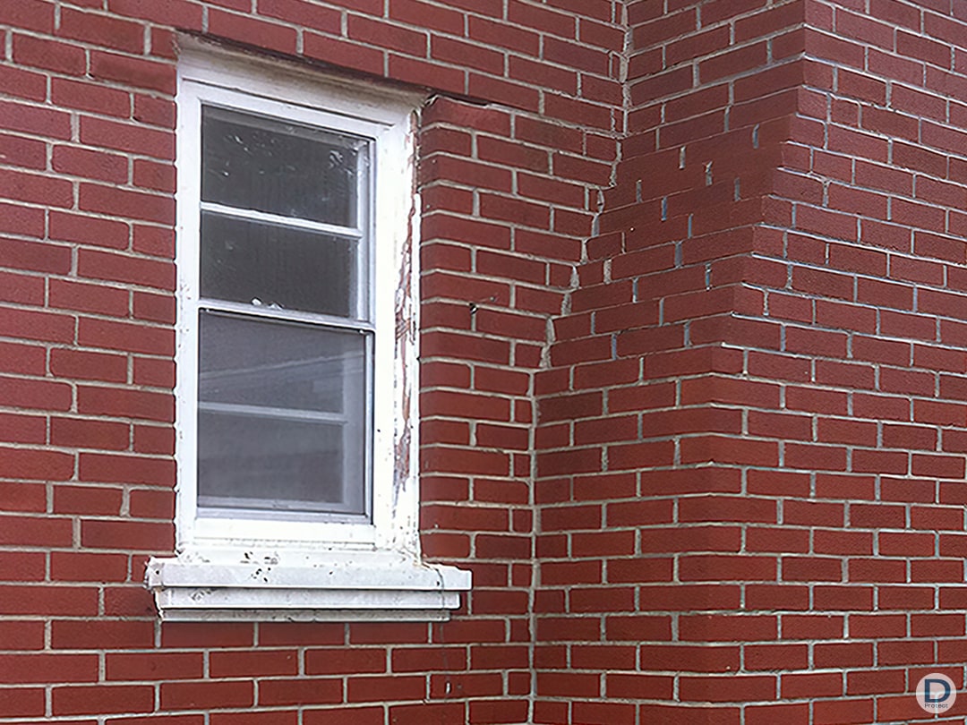 Façade protégée après hydrofugation